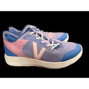 VIONIC Women Sneakers 7.5 Delmar Celeste Blue Pink Athletic Orthotic Running
